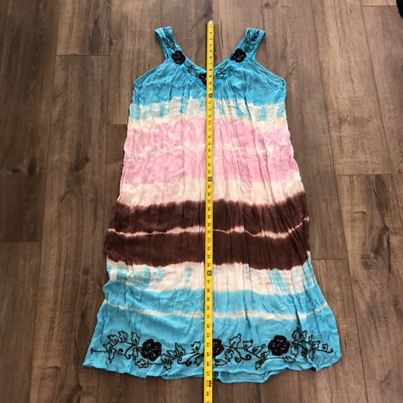 SUNFLOWER Batik Tie Dye Boho Maxi Dress - Made in India - Picture 7 of 7